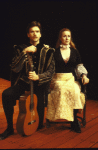 Actors Lisa Banes and Charles Shaw-Robinson in a scene from the Acting Company's production of the play "Elizabeth I." (New York)