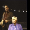 Actors Pat Carroll & Laurence Luckinbill in a scene fr. the Broadway play "Dancing in the End Zone." (New York)