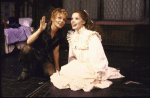 Actresses (L-R) Cathy Rigby & Cindy Robinson in a scene fr. the revival of the Broadway musical "Peter Pan." (New York)