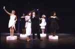 Actresses (L-R) Alice Yearsley, Ruth Gottschall, Chris Callen, Jo Anne Worley, Anne-Marie Gerard and Bonnie Perlman in a scene from the Broadway musical "Prince of Central Park." (New York)