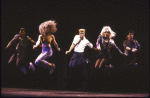 Actors (L-R) Sean Grant, Alice Yearsley, Anthony Galde, Anne-Marie Gerard and Jason Ma in a scene from the Broadway musical "Prince of Central Park." (New York)