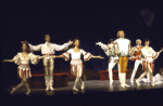 Actors (2L-3R) Denny Shearer, Susan Elizabeth Scott and William McClary in a scene from the Broadway musical "Music Is." (New York)