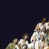 Actress Sherry Mathis (R) with cast in a scene from the Broadway musical "Music Is." (New York)
