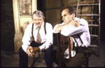 Actors (L-R) Hal Holbrook and Jeffrey DeMunn in a rehearsal shot from the Off-Broadway revival of the play "The Country Girl." (New York)