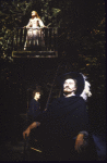 Actors (L-R) Sinead Cusack, Tom Mannion and Derek Jacobi in scene from the Broadway run of  the Royal Shakespeare Company's revival of "Cyrano de Bergerac." (New York)