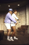 Actors Patti Karr & Warren Berlinger in a scene fr. the first National tour of the Broadway play "California Suite." (St. Louis)