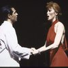 Actors Lauren Mitchell & Donn Simione in a scene fr. the pre-Broadway production (which was aborted) of the musical "Kiss of the Spider Woman." (Purchase)