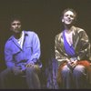 Actors (L-R) Kevin Gray & John Rubinstein in a scene fr. the pre-Broadway production (which was aborted) of the musical "Kiss of the Spider Woman." (Purchase)