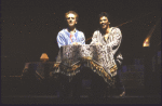 Actors (L-R) John Rubinstein & Kevin Gray in a scene fr. the pre-Broadway production (which was aborted) of the musical "Kiss of the Spider Woman." (Purchase)