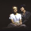 Actors Barbara Andres & John Rubinstein in a scene fr. the pre-Broadway production (which was aborted) of the musical "Kiss of the Spider Woman." (Purchase)
