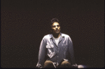 Actor Kevin Gray in a scene fr. the pre-Broadway production (which was aborted) of the musical "Kiss of the Spider Woman." (Purchase)