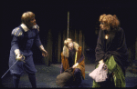 Actors (L-R) Earl Montgomery, Michael O'Sullivan & Nancy Marchand in a scene fr. the Repertory Theater of Lincoln Center's production of the play "The Alchemist." (New York)