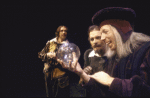Actors (L-R) Lee Goodman, Robert Symonds & Michael O'Sullivan in a scene fr. the Repertory Theater of Lincoln Center's production of the play "The Alchemist." (New York)