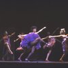 Actress Debbie Allen (C) w. cast in the "America" number fr. the Broadway revival of the musical "West Side Story." (New York)
