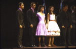 Actors (L-R) Ray Contreras, Hector Jaime Mercado, Debbie Allen, Jossie (Josie) de Guzman & Mark Morales in a scene fr. the Broadway revival of the musical "West Side Story." (New York)