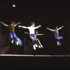 Actors (L-R) Cleve Asbury, James J. Mellon, Brian Kaman & Mark Bove in a scene fr. the Broadway revival of the musical "West Side Story." (New York)