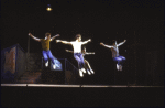 Actors (L-R) Cleve Asbury, James J. Mellon, Brian Kaman & Mark Bove in a scene fr. the Broadway revival of the musical "West Side Story." (New York)