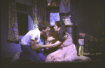 Actors Jossie (Josie) de Guzman & Ken Marshall in a scene fr. the Broadway revival of the musical "West Side Story." (New York)