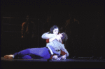 Actors Jossie (Josie) de Guzman & Ken Marshall in a scene fr. the Broadway revival of the musical "West Side Story." (New York)