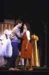 Actors Jossie (Josie) de Guzman & Ken Marshall in a scene fr. the Broadway revival of the musical "West Side Story." (New York)