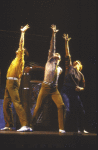 Actors (L-R) Mark Fotopoulos, Brian Kaman & Missy Whitchurch in a scene fr. the Broadway revival of the musical "West Side Story." (New York)