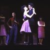 Actors (C) Debbie Allen & Hector Jaime Mercado w. cast in a scene fr. the Broadway revival of the musical "West Side Story." (New York)
