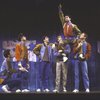 Actors (L-R) Stephen Bogardus, Cleve Asbury, Mark Bove, Reed Jones, Mark Fotopoulos & G. Russell Weilandich in a scene fr. the Broadway revival of the musical "West Side Story." (New York)