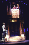 Actors (L-R) Martin Short, Tammy Minoff & Bernadette Peters in a scene fr. the Broadway musical "The Goodbye Girl." (New York)