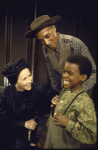 Actors (L-R) Julie Harris, Joseph Attles and Marc Jefferson in a scene from the Broadway play "The Last of Mrs. Lincoln." (New York)