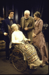 Actors (L-R) Brian Farrell, Julie Harris, Ralph Clanton and Leora Dana in a scene from the Broadway play "The Last of Mrs. Lincoln." (New York)