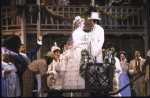 Actors (C) Sheryl Woods and Paul Trussell (who left the show prior to Broadway) in a scene from the Pre-Broadway tour of the revival of the musical "Showboat." 