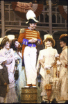 Actor Donald O'Connor (C) with cast in a scene from the Pre-Broadway tour of the 1983 Broadway revival of the musical "Showboat." 