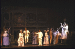 Actors (2R-R) Sheryl Woods and Ron Raines with cast in a scene from the Broadway revival of the musical "Showboat." (New York)