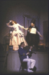 Actors (L-R) Sheryl Woods, Donald O'Connor and Paul Keith in a scene from the  Broadway revival of the musical "Showboat." (New York)