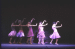 Actresses (2R-R) JoAnn M. Hunter & Leilani Jones w. cast in a scene fr. the 1985 National tour of the Broadway musical "West Side Story." WASHINGTON