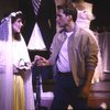 Actors Katharine Buffaloe & Rex Smith in a scene fr. the 1985 National tour of the Broadway musical "West Side Story." WASHINGTON