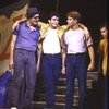 Actor Kevin Neil McCready (C) w. cast in a scene fr. the 1985 National tour of the Broadway musical "West Side Story." WASHINGTON