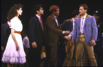 Actors (L-R) Katharine Buffaloe, Luis Perez, Jake Turner & Rex Smith in a scene fr. the 1985 National tour of the Broadway musical "West Side Story." WASHINGTON