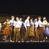 Actor Kevin Neil McCready (C) w. cast in a scene fr. the 1985 National tour of the Broadway musical "West Side Story." WASHINGTON