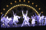 Actor Justin Ross (C) with cast in a scene from the  Radio City Music Hall revue "Encore." (New York)