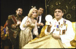 Actors (L-R) Gibby Brand, Mary Gordon Murray, Stephen Berger and James Coco in a scene from the revival of the Broadway musical "Little Me." (New York)