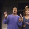 Actors (L-R) Nathan Lane, Roxanne Hart, Deborah Rush and Anthony Heald in a scene from the Off-Broadway play "Lips Together, Teeth Apart." (New York)