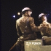 Actors (L-R) Ellis Rabb & Peter Evans in a scene fr. the Off-Broadway play "A Life in the Theatre." (New York)
