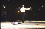 Actor Ellis Rabb in a scene fr. the Off-Broadway play "A Life in the Theatre." (New York)