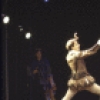Actors (L-R) Peter Evans & Ellis Rabb in a scene fr. the Off-Broadway play "A Life in the Theatre." (New York)