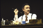 Actor Ellis Rabb in a scene fr. the Off-Broadway play "A Life in the Theatre." (New York)