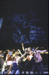 Actors in a scene from the Broadway musical revue "Rock 'n Roll! The First 5,000 Years." (New York)