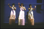 Actresses (L-R) Lillias White, Jenifer Lewis and Marion Ramsey in a scene from the Broadway musical revue "Rock 'n Roll! The First 5,000 Years." (New York)