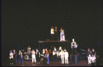 Entire cast in a scene from the Broadway musical revue "Rock 'n Roll! The First 5,000 Years." (New York)