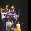 Entire cast in a scene from the Broadway musical revue "Rock 'n Roll! The First 5,000 Years." (New York)